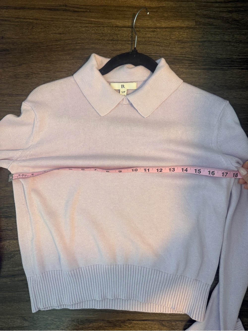 Banana Republic Lavender Cotton Silk Collared Sweater Size S - Picture 4 of 6